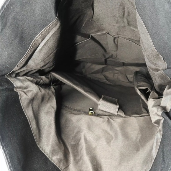 Waxed Canvas With Leather Trim Roll Top Backpack - Picture 8 of 8